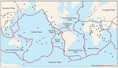 Figure 3 The Boundaries Of Major Tectonic Plates Showing Seismic “hot Spots” By Courtesy Of