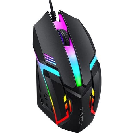 Mouse Gamer Laser X Dpi Led Rgb Usb Es Profissional Original