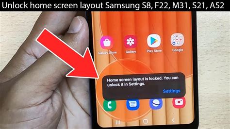 How To Remove Home Screen Layout Lock In Samsung YouTube