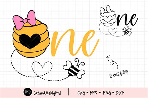 Bee 1st Birthday Graphic By Catandme · Creative Fabrica