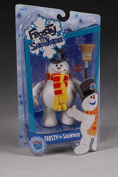 Frosty The Snowman And Frost The Snow Man Figure Set In Plastic Package