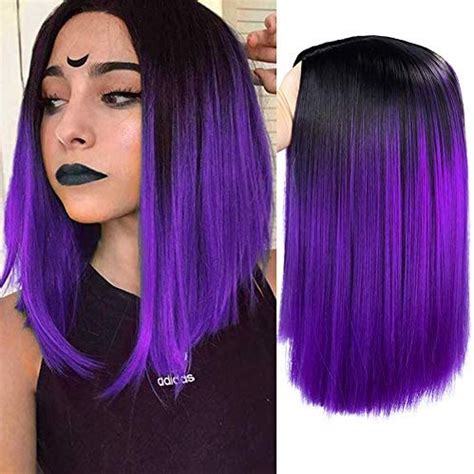 Purple And Black Ombre Hair