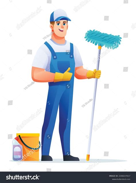 13,034 Men Cleaning Cartoon Image Images, Stock Photos & Vectors ...