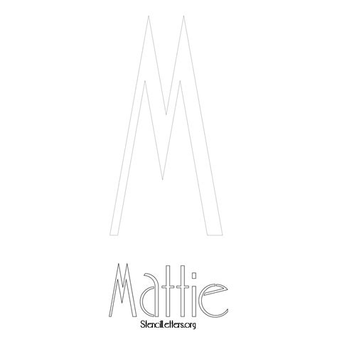 Mattie Free Printable Name Stencils With 6 Unique Typography Styles And