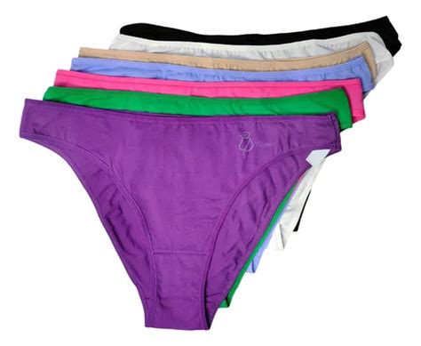 Paquete Semanario Bikini Algodón Panty Femenino Multicolor Envío gratis