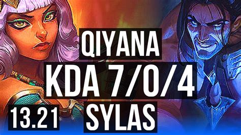 Qiyana Vs Sylas Mid Games Godlike Kr Master