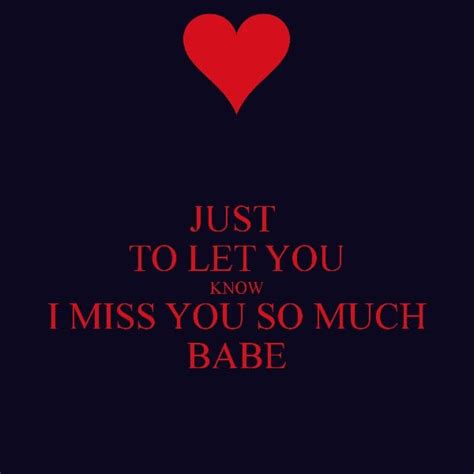 Babe I Miss You Quotes