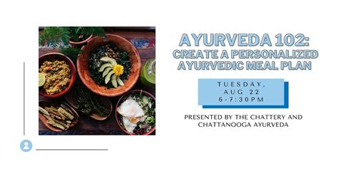 Ayurveda 102 Create A Personalized Ayurvedic Meal Plan In Person