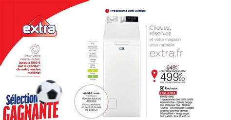 Promo Lave Linge Electrolux Chez Extra Icatalogue Fr