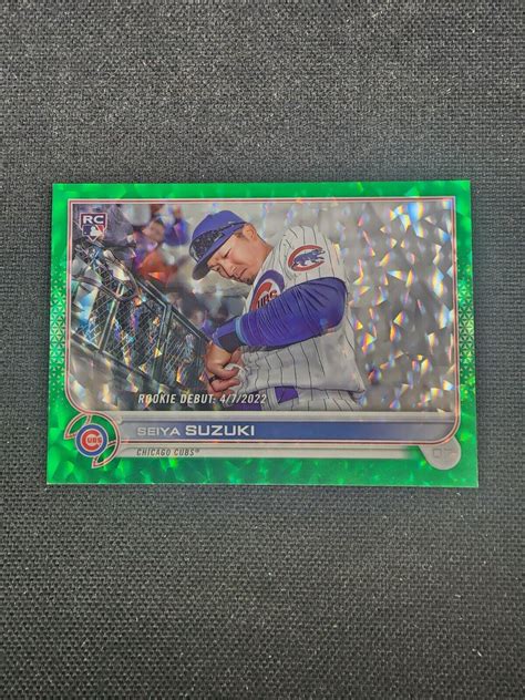 2022 Topps Update Seiya Suzuki Green Foil Rookie Cubs 240499 Ebay