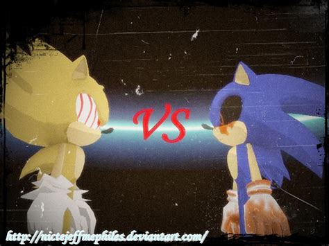 Fleetway vs Sonic.exe by NicteJeffMephiles on DeviantArt