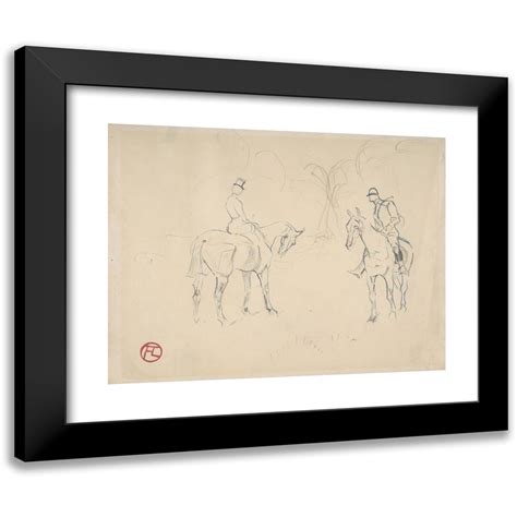 Henri De Toulouse Lautrec X Black Modern Framed Museum Art Print