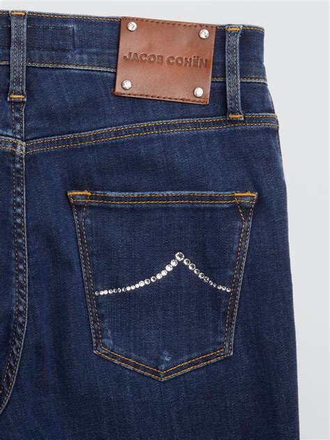 Kimberly Cropped Skinny Fit Jeans Blue Jacob Coh N Gb