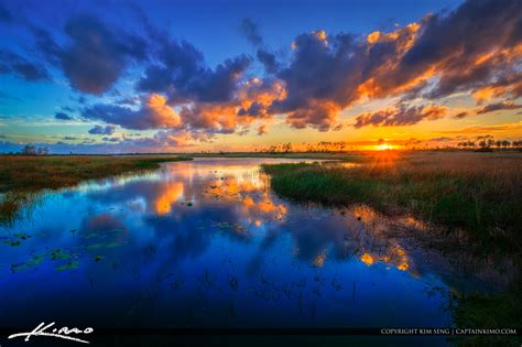 Pine Glades Natural Area Sunset From Palm Beach County Florida Hdr Photography By Captain Kimo