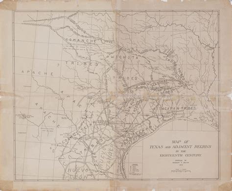 Map of Texas and Adjacent Regions in the Eighteenth Century - The Portal to Texas History