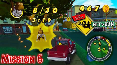 Simpsons Hit And Run Walkthrough Level 2 Bart Mission 6 Monkey See