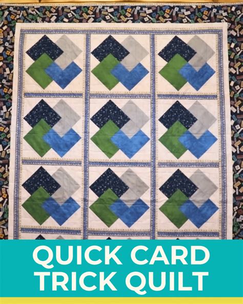 Quick Card Trick Quilt Tutorial