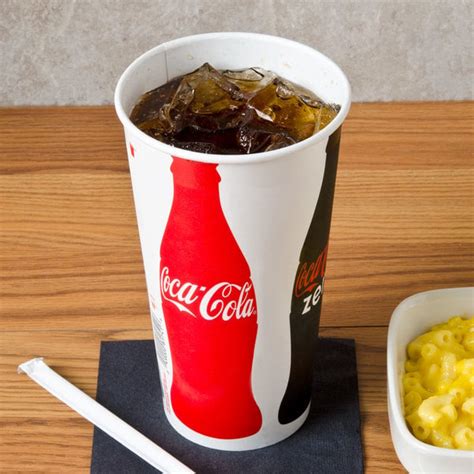 Solo RN32CB K1038 Coke 28 32 Oz Poly Paper Cold Cup 480 Case