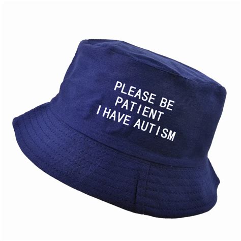 Please Be Patient I Have Autism Hat Cat Cover your head with a ...