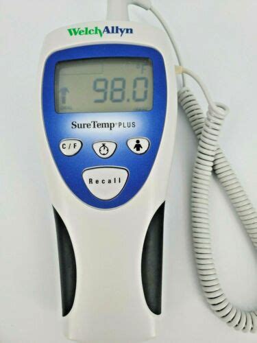 Welch Allyn Digital Thermometer Suretemp Plus 692 With Probe 25 Probe Covers Ebay