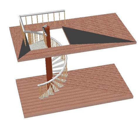 Spiral Staircase DWG Block for AutoCAD • Designs CAD