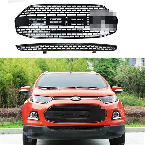 Car Styling Abs F Style Black Front Grille Around Trim Racing Grill