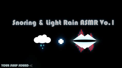 Comforting Snoring In Light Rain Asmr Vol Full Nights Deep