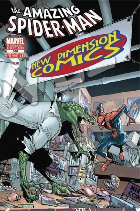 Amazing Spiderman 666 New Dimension Comics Lizard Store Variant Spider