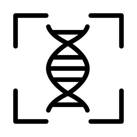 Human DNA Testing Icon Vector Outline Illustration 17430061 Vector Art ...