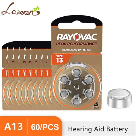 Hearing Aid Batteries Pcs Cards Zinc Air V