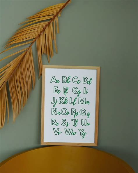 Fijian Alphabet Poster Digital Print Bring The Beauty Of Polynesian