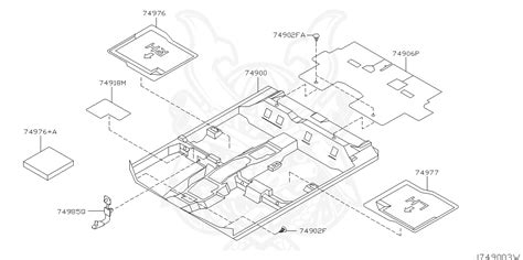 74985-40U00 - Nissan - Bracket, Carpet Front - Nengun Performance
