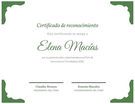 Plantillas Para Certificados Profesionales Editables Canva