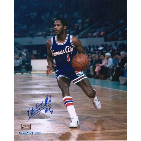 Nate Archibald Autographed 16x20 Dribbling In Blue Jersey Photo