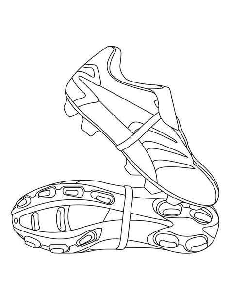 Coloriage Chaussures de Sport de Football télécharger et imprimer