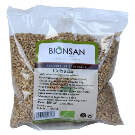 Cebada En Grano Bionsan Bio 500g Ecocash