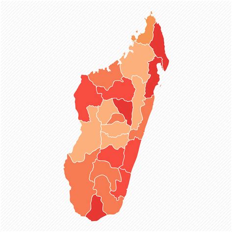 Colorful Madagascar Divided Map Illustration 25840027 Vector Art at