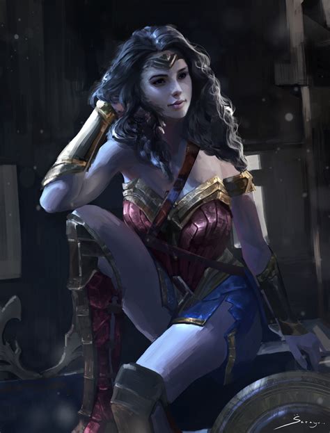 Wonder Woman Art By Sarayu Ruangvesh