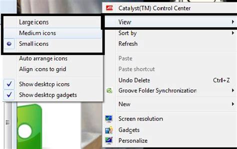 How to resize desktop icons in Window 7? - Techyv.com