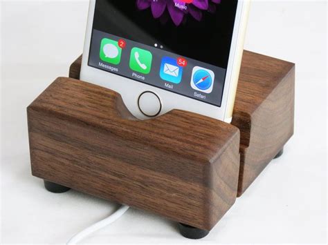 Black Walnut Iphone Stand Petagadget