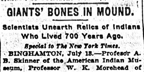 Twenty Giant Human Skeletons Headlines Of