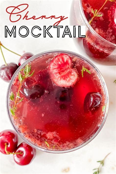 Sparkling Cherry Mocktail Through The Fibro Fog Recipe In 2024