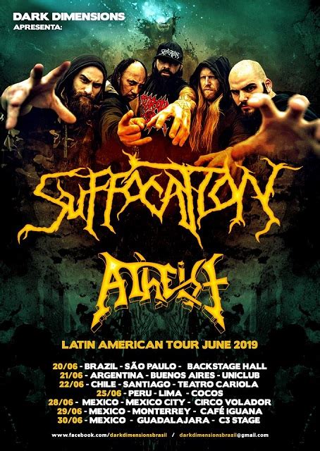 ATHEIST Announce Latin America Tour With SUFFOCATION - BraveWords