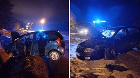 Moszczenica Zderzenie trzech osobówek na ul Gorlickiej AKTUALIZACJA