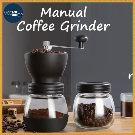 Megatop Manual Ceramic Coffee Grinder Abs Stainless Steel Grinder