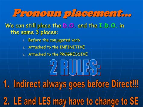 Ppt Double Object Pronouns Powerpoint Presentation Free Download Id910771