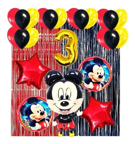 Combo Globos De Cumplea Os De Mickey Mouse Kit Completo En Venta En