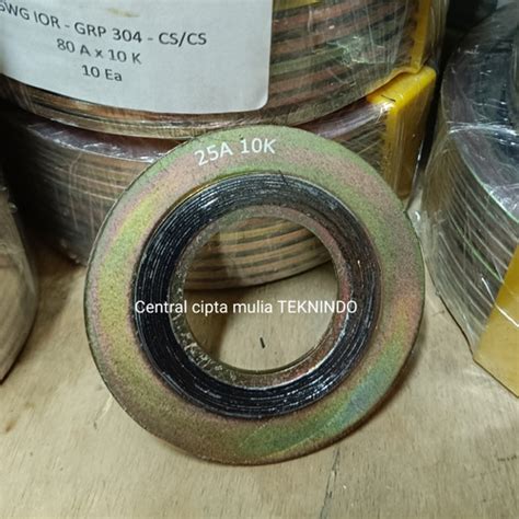 Jual Spiral Wound Gasket Jis K Swg Inch Carbon Steel Dn