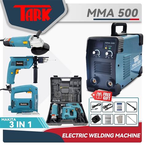 4pcs Mma 500 Portable Igbt Inverter Welding Machine 3in1 Heavy Duty