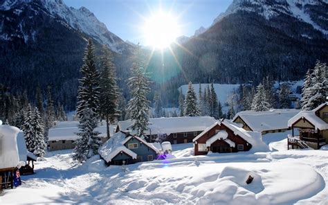 Winter Village Wallpaper - WallpaperSafari